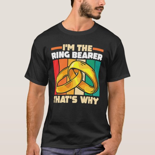 Wedding Marriage Ceremony I'm The Ring Bearer Th T-shirt (Voorkant)