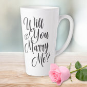 Wedding Marriage Elegant Script Proposal  Latte Mok