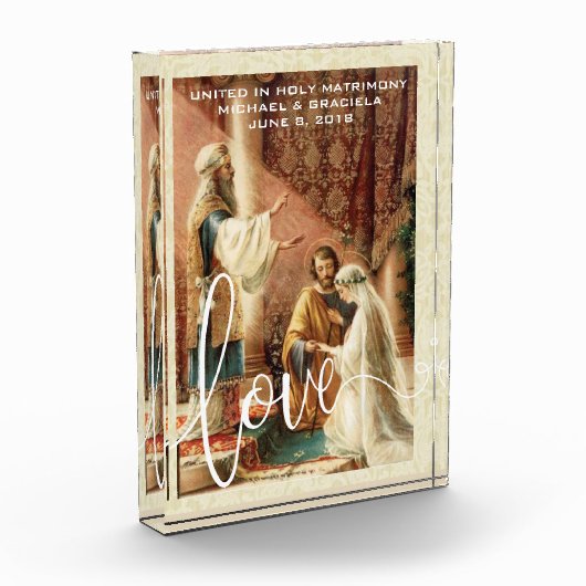 WEDDING MARY JOSEPH RELIGIOUS KEEPSAKE FOTOBLOKKEN (Links)