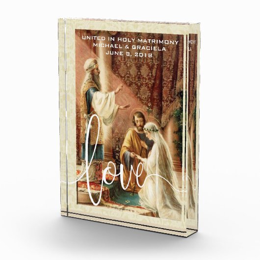 WEDDING MARY JOSEPH RELIGIOUS KEEPSAKE FOTOBLOKKEN (Rechts)