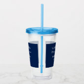 Wedding Match made in heaven bruiloft gunsten blau Acryl Drinkbeker (Rechts)
