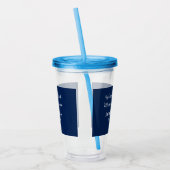 Wedding Match made in heaven bruiloft gunsten blau Acryl Drinkbeker (Links)