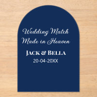 Wedding Match made in heaven bruiloft gunsten blau