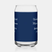 Wedding Match made in heaven bruiloft gunsten blau Blikvorm Glas (Rechts)
