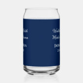 Wedding Match made in heaven bruiloft gunsten blau Blikvorm Glas (Links)