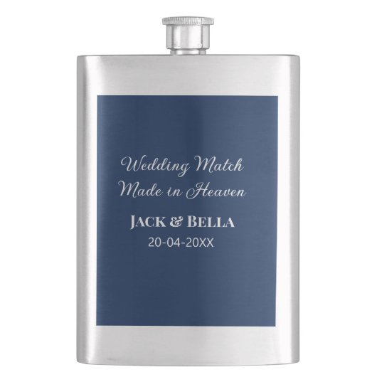 Wedding Match made in heaven bruiloft gunsten blau Flacon (Voorkant)