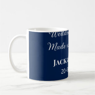 Wedding Match made in heaven bruiloft gunsten blau Koffiemok