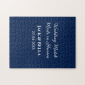 Wedding Match made in heaven bruiloft gunsten blau Legpuzzel (Horizontaal)