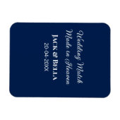 Wedding Match made in heaven bruiloft gunsten blau Magneet (Horizontaal)