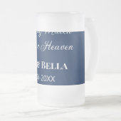 Wedding Match made in heaven bruiloft gunsten blau Matglas Bierpul (Voorkant rechts)