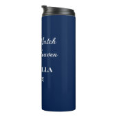 Wedding Match made in heaven bruiloft gunsten blau Thermosbeker (Geroteerd rechts)
