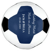 Wedding Match made in heaven bruiloft gunsten blau Voetbal (Gedraaid)