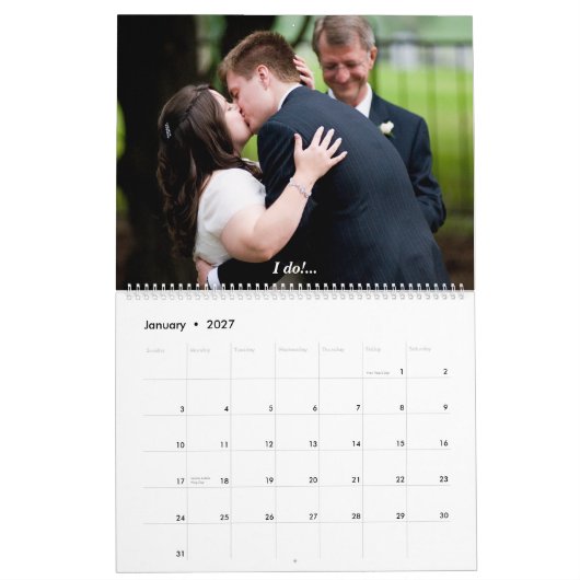 Wedding, Matthew & Melissa Sept. 2, 2006, graduati Kalender (Jan 2027)
