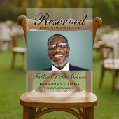 Wedding Memorial Reserved Stoel Vader van de bruid Acryl Bord