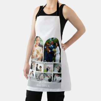 Wedding Memories 10 Photo Collage Couple Template Schort