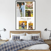 Wedding Memories Custom Collage Canvas Afdruk (Insitu (Slaapkamer))