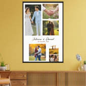 Wedding Memories Custom Collage Canvas Afdruk (Insitu (Woonkamer))