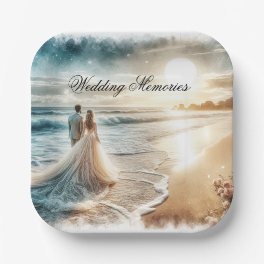 Wedding Memories Gastboek Papieren Bordje (Voorkant)