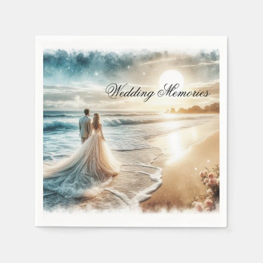 Wedding Memories Gastboek Servet (Voorkant)