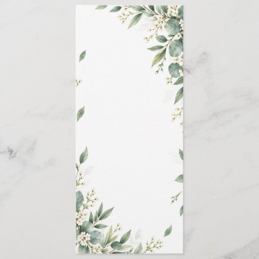 Wedding Menu (Voorkant)