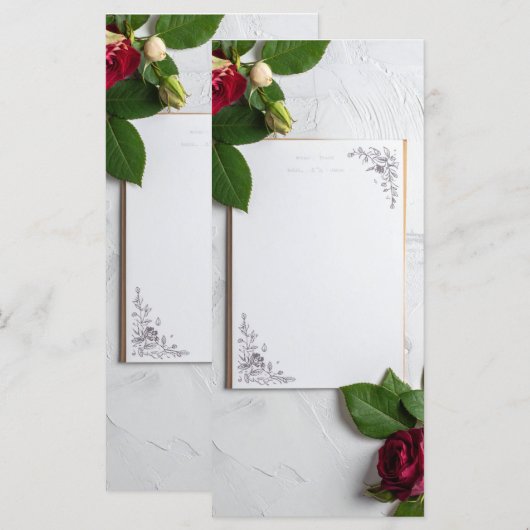 wedding menu (Voorkant / Achterkant)