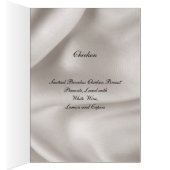Wedding Menu Cream Wedding Set (Binnen (Rechts))