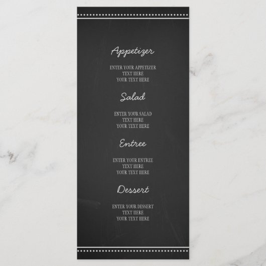 Wedding Menu Krijtbord (Voorkant)