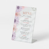 Wedding Menu Reclamebord Met Voetstuk (Voorkant)