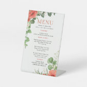 Wedding Menu Reclamebord Met Voetstuk (Voorkant)