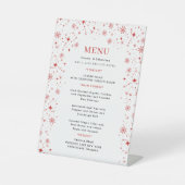 Wedding Menu Reclamebord Met Voetstuk (Voorkant)