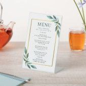 Wedding Menu Reclamebord Met Voetstuk (Insitu)