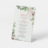 Wedding Menu Reclamebord Met Voetstuk (Voorkant)