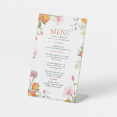Wedding Menu Reclamebord Met Voetstuk (Voorkant)