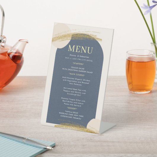 Wedding Menu Reclamebord Met Voetstuk (Insitu)