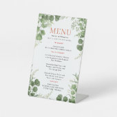 Wedding Menu Reclamebord Met Voetstuk (Voorkant)