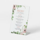 Wedding Menu Reclamebord Met Voetstuk (Voorkant)