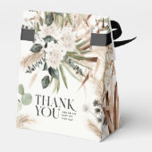 Wedding met de heer Mrs. pampas eucalyptus modern  Bedankdoosjes (Achterkant)