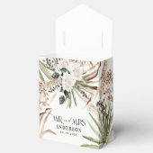 Wedding met de heer Mrs. pampas eucalyptus modern  Bedankdoosjes (Geopend)