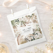 Wedding met de heer Mrs. pampas eucalyptus modern  Bedankzakje (Geknipt)