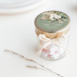 Wedding met de heer Mrs. pampas gras, eucalyptus b Ronde Sticker<br><div class="desc">De heer en mevrouw pampas gras,  eucalyptus botanical black,  white and sage green modern boho party bevoordelen decor gift sticker.</div>
