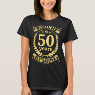 Wedding met gehuwde Golden 50 jaar Jubileum voor H T-shirt