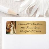 Wedding Metallic Elegant Gold Virgin Mary Joseph Etiket (Insitu)