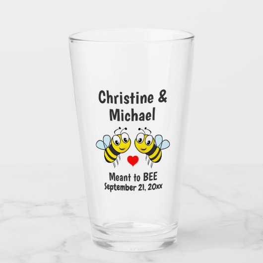 Wedding-middel om de hartstok te zijn glas (Voorkant)