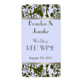 Wedding Mini Wine Labels (Voorkant)