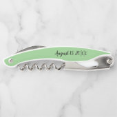 Wedding Mint Green Pas getrouwd Hearts gepersonali Kurkentrekker (Achterkant)