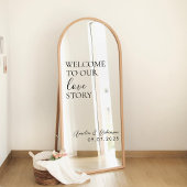 Wedding Mirror Decal - Welkom bij ons liefdesverha