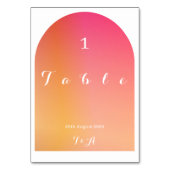 Wedding Modern Boho Arch Sunset Ombre Kaart (Voorkant)