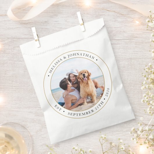 Wedding Modern Persoonlijke foto Bedankzakje (Geknipt)