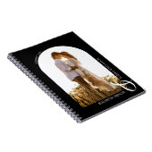 Wedding Modern Photo Arch Black Notitieboek (Rechterzijde)