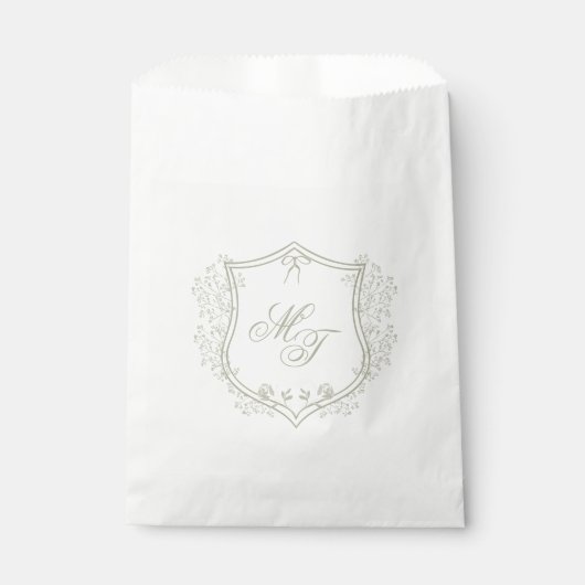 Wedding Monogram Bedankzakje (Voorkant)